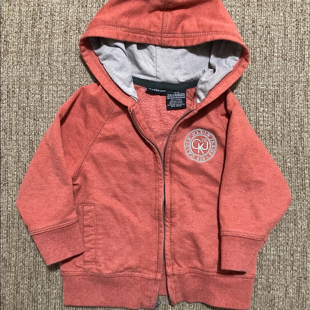 Baby Boy Calvin Klein Zip-Up (12 Months)